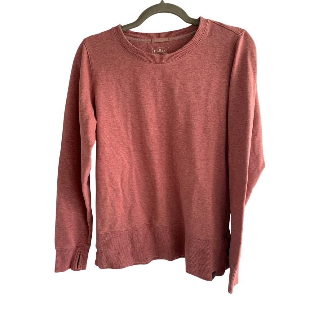 LL Bean Women's Pink Active Crewneck Sweatshirt XS